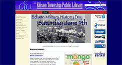 Desktop Screenshot of edisonpubliclibrary.net